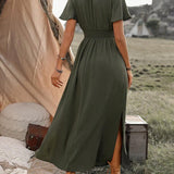 Odette | Elegáns Hasítékos Maxi Ruha