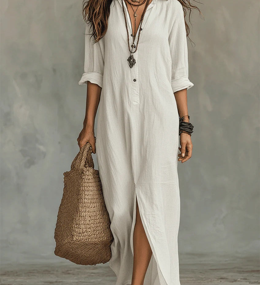 BARBARA | Maxi ruha gombokkal