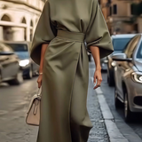 Valentina | Elegáns Maxi Ruha Voluminózus Ujjakkal