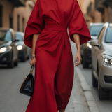 Valentina | Elegáns Maxi Ruha Voluminózus Ujjakkal