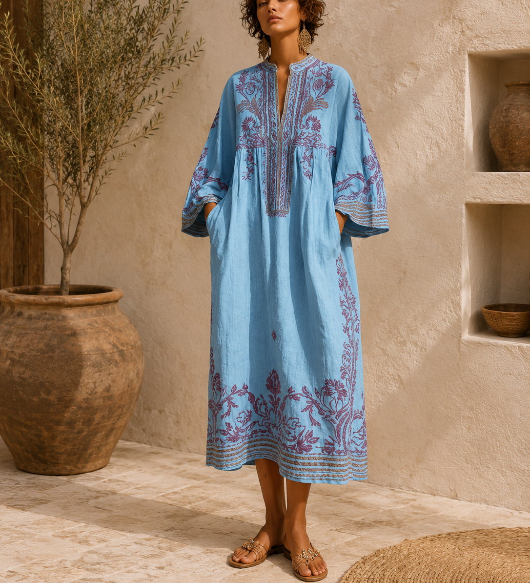 KALINA | Hímzett boho ruha