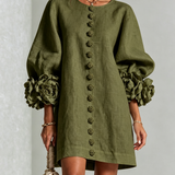 ELEONORA | Mandzsettagombokkal ellátott ruha